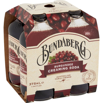 Bundaberg (4pk) Burgundee Creaming Soda 375ml