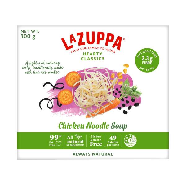 La Zuppa Microwaveable Soup Bowl Chicken Noodle  300g