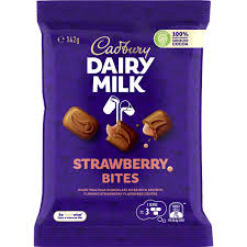 Cadbury Dairy Milk Strawberry Bites Chocolate Snack & Share 142g