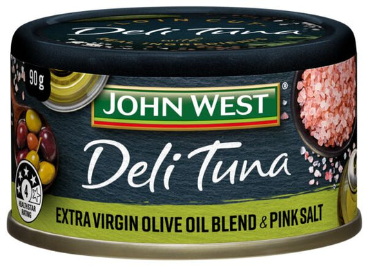 John West Tuna Yellowfin Extra Virgin Olive Oil Blend & Pink Salt 90g