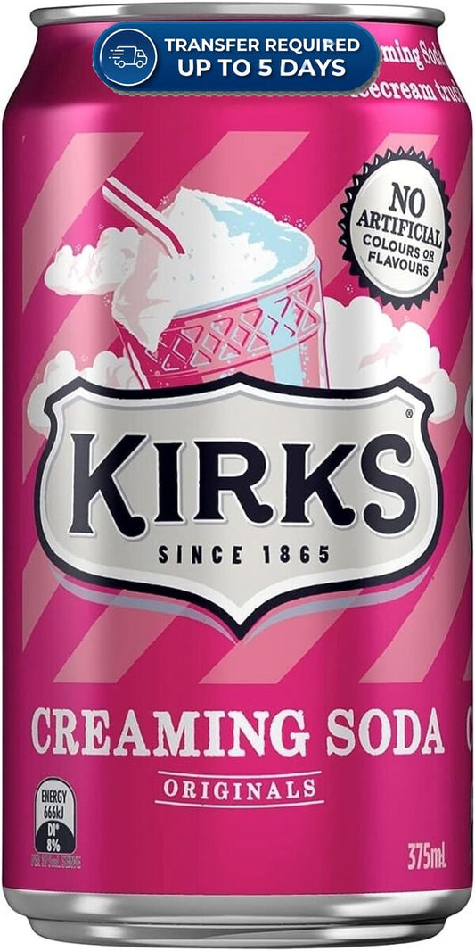 Approaching or Just Over Best Before Date – Kirks Creaming Soda 375ml