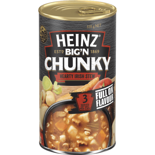 Heinz Soup Big N Chunky Hearty Irish Stew 535g