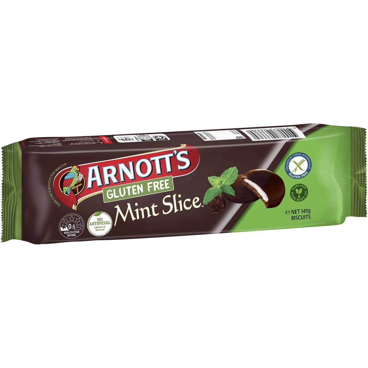 Arnott's Gluten Free Mint Slice Biscuits | 141g