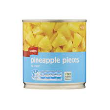 Coles Fruit Pineapple Pieces in Syrup 425g