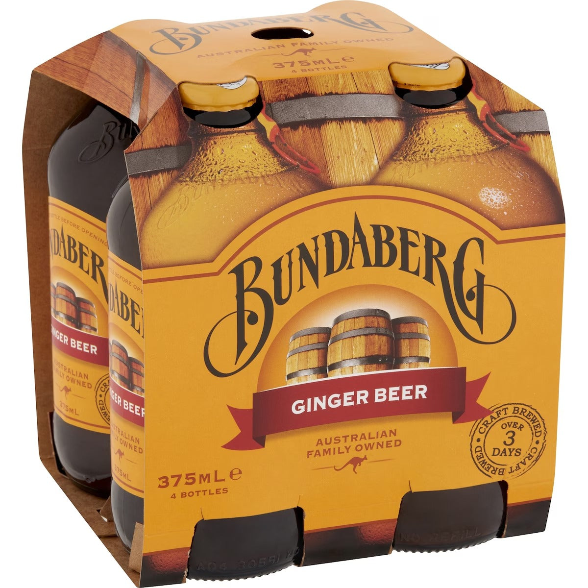 Bundaberg (4pk) Ginger Beer 375ml