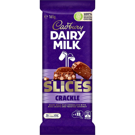 Cadbury Block Slices Crackle 165g