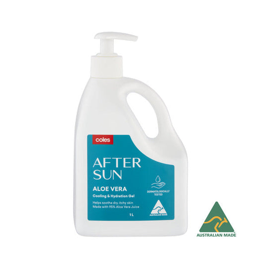 Coles After Sun Aloe Vera Cooling & Hydration Gel 1L
