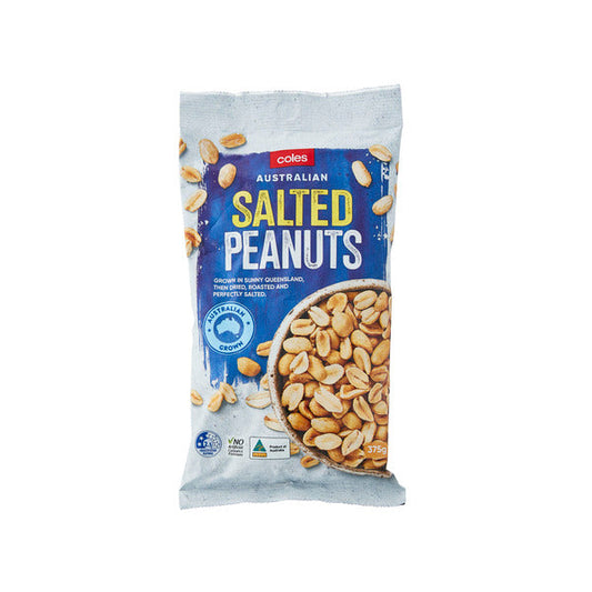 Coles Nuts Peanuts Australian Salted 375g