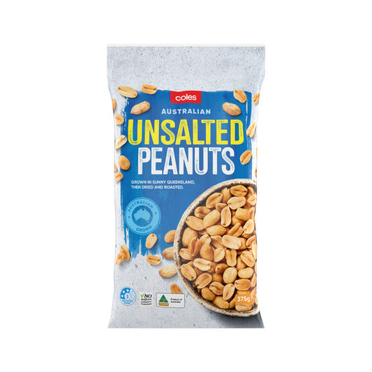 Coles Nuts Peanuts Australian Unsalted 375g