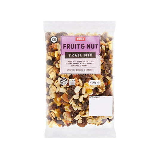 Coles Fruit & Nut Trail Mix 400g