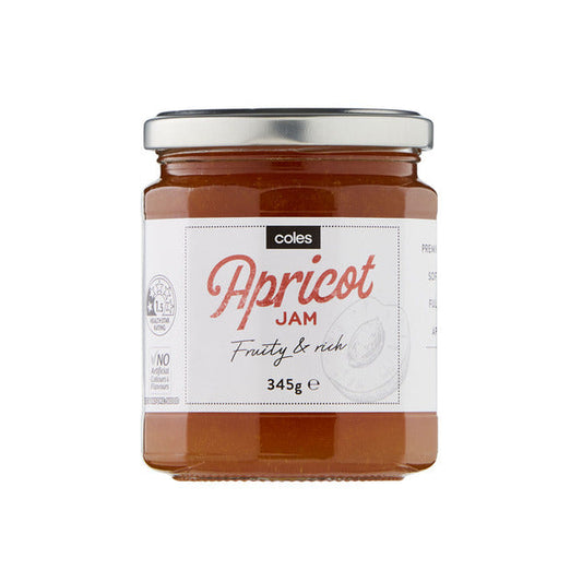 Coles Jam Premium Apricot 345g