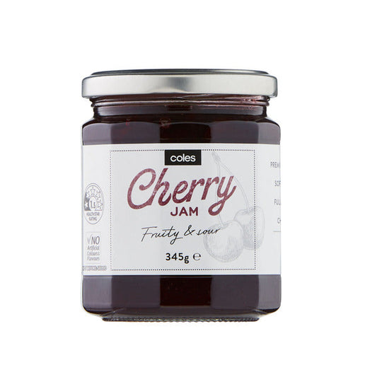 Coles Jam Premium Cherry 345g