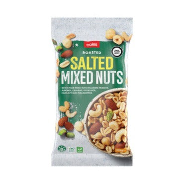 Coles Nuts Mixed Roasted Salted 375g