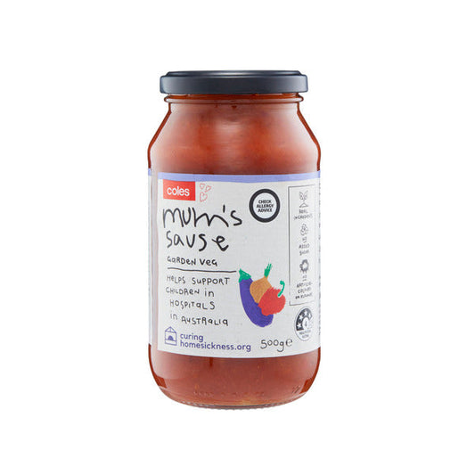 Coles Pasta Sauce Mum's Garden Veg 500g