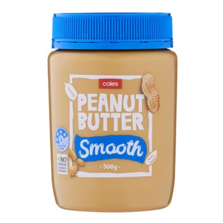 Coles Peanut Butter Smooth (old)  500g
