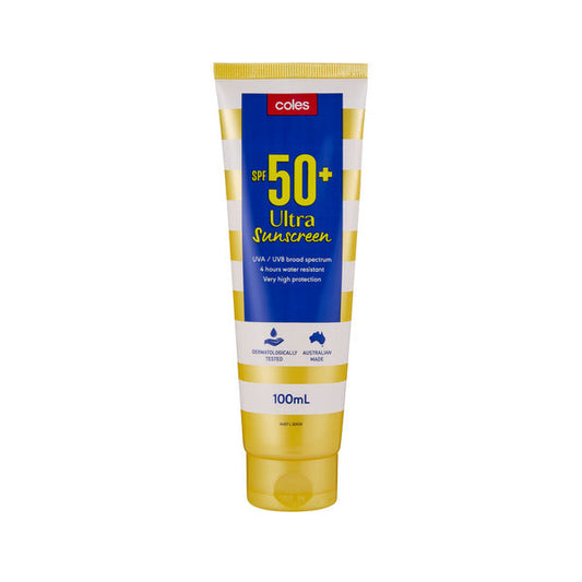 Coles Ultra SPF50+ Sunscreen 100ml