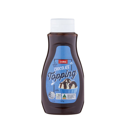 Coles Topping Chocolate 615g