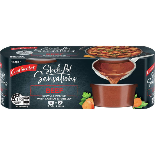 Continental Stock Pot Beef (4pk) 112g