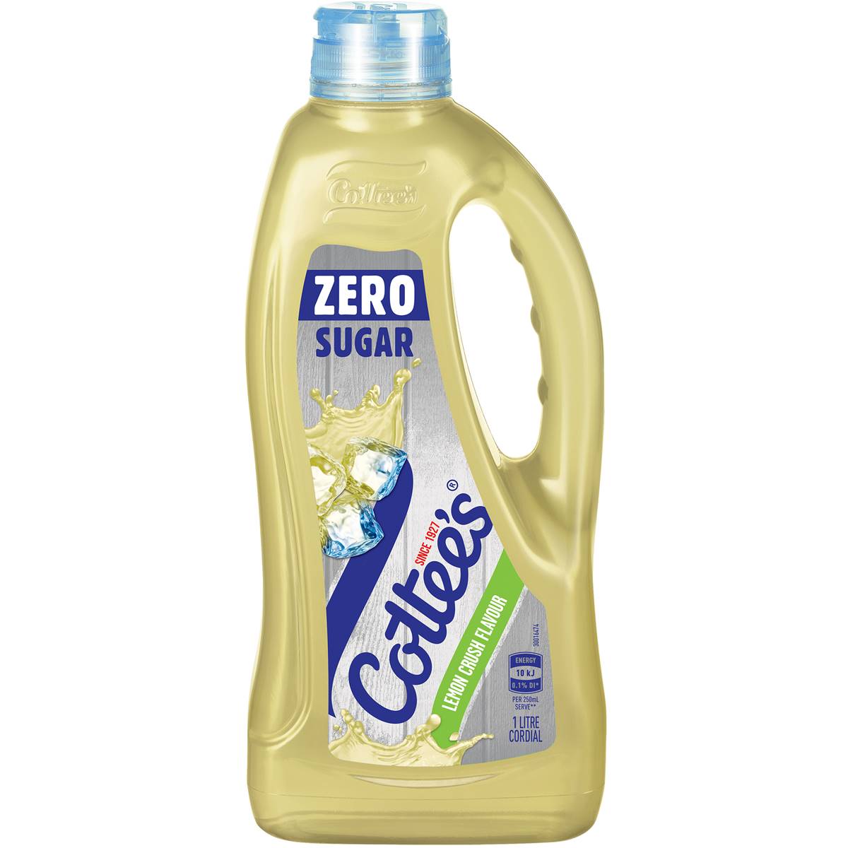 Cottee's Cordial Lemon Crush Zero Sugar 1L