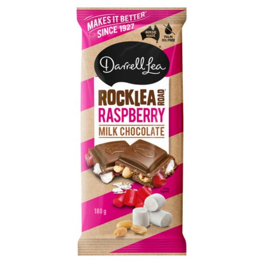 Darrell Lea Block Rocklea Road Raspberry 170g