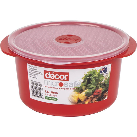 Decor Microsafe Container Round 1.5L