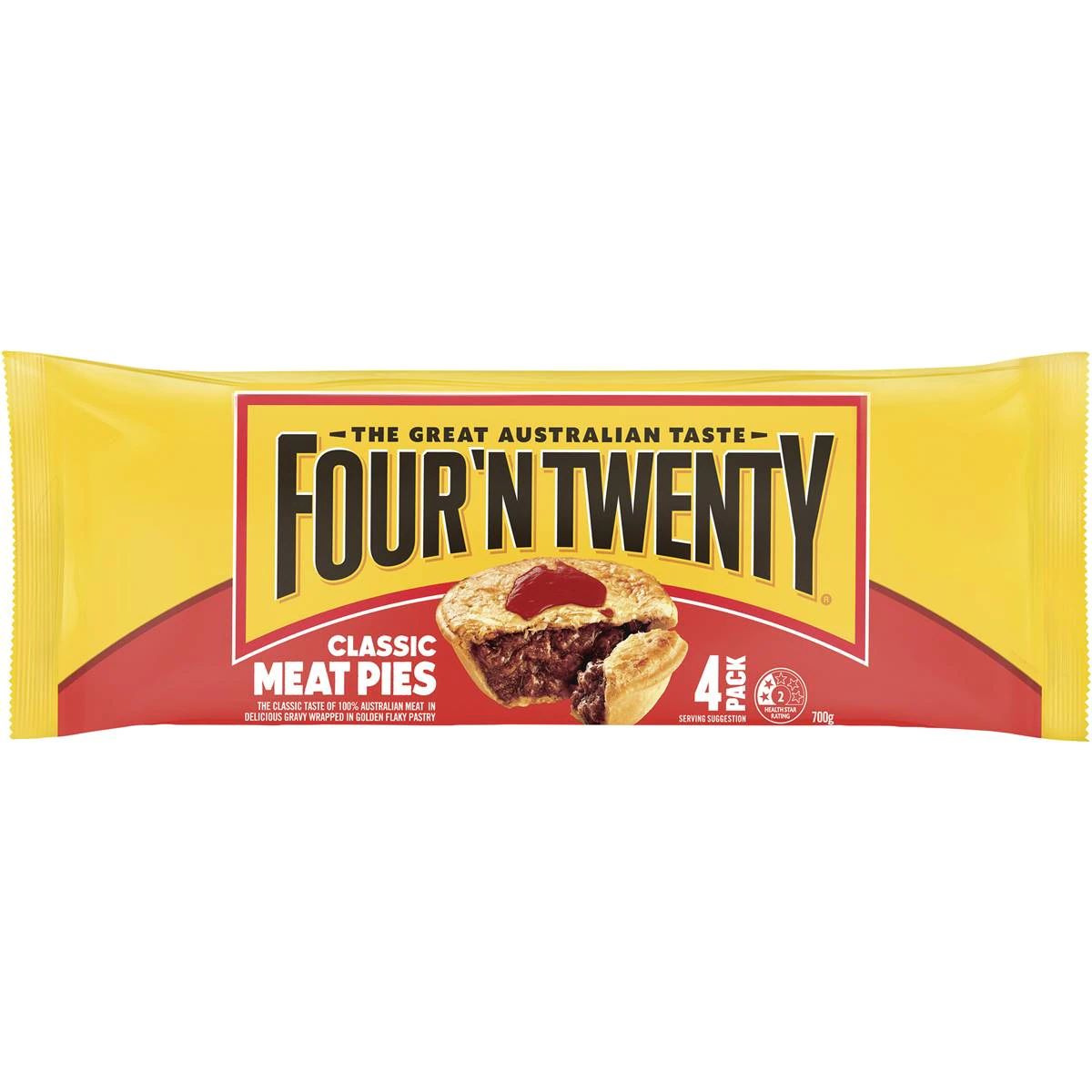 Four'N Twenty Frozen Meat Pies 4 Pack | 700g