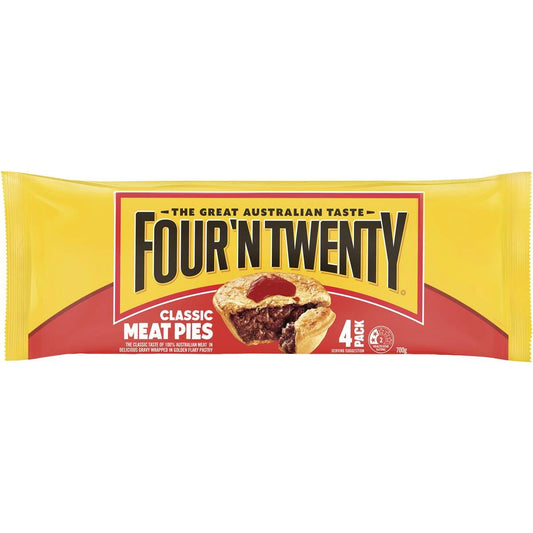 Four'N Twenty Frozen Meat Pies 4 Pack | 700g