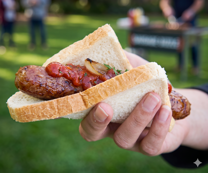 Frozen Aussie Beef Bunnings Style Sausages  (6 links) 500g
