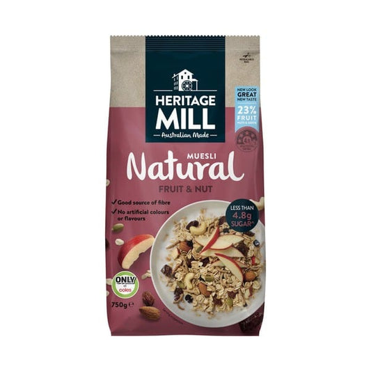 Heritage Mill Muesli Fruit & Nut 750g