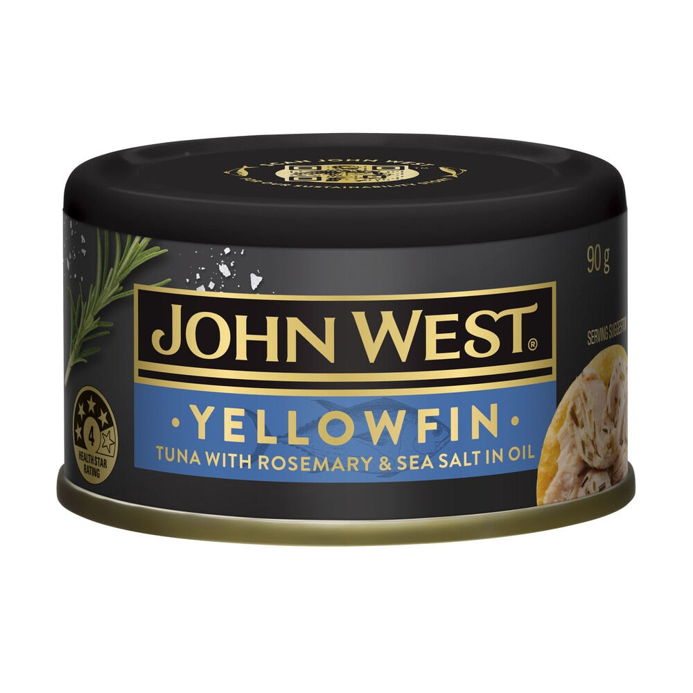 John West Tuna Yellowfin Rosemary & Sea Salt in Oil 90g