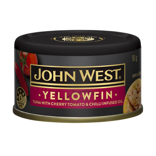 John West Tuna Yellowfin Cherry Tomato & Chilli Infused Oil 90g