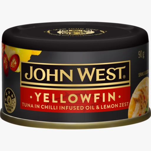 John West Tuna Yellowfin Chilli Infused Oil & Lemon Zest 90g