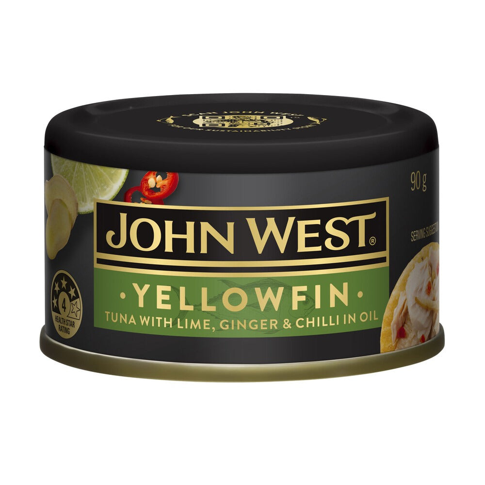 John West Tuna Yellowfin Lime, Ginger & Chilli Oil 90g