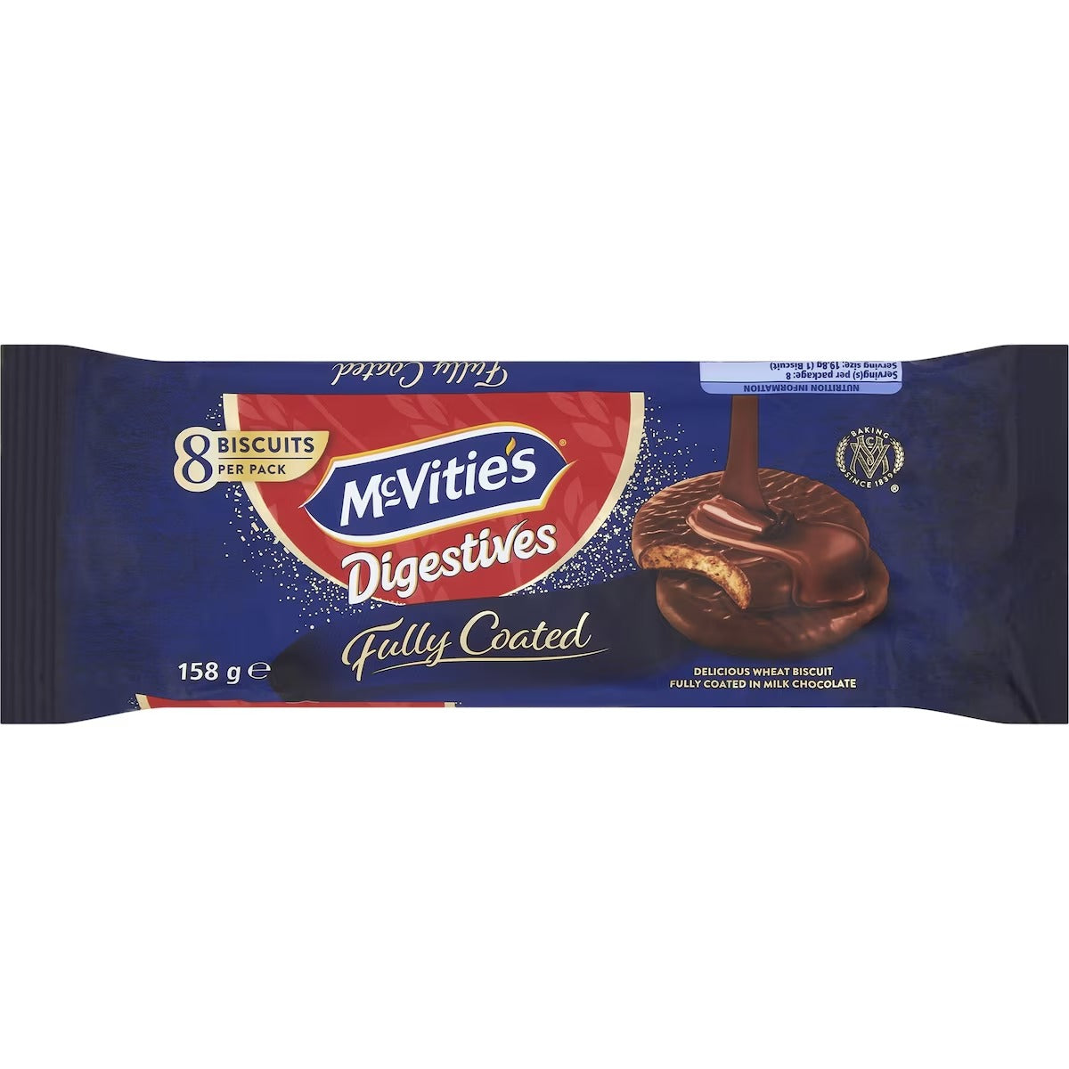 Mcvities Hobnobs Fully Coated Chocolate Biscuits 158g