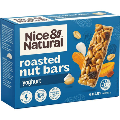 Approaching or Just Over Best Before Date – Nice & Natural Nut Bars Yoghurt (6pk) 192g