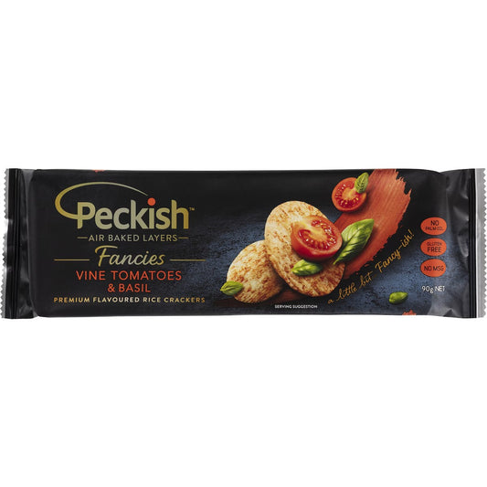 Peckish Fancies Vine Tomatoes & Basil 90g