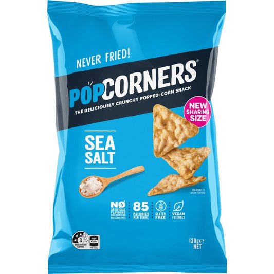 PopCorners Popcorn Chips Sea Salt 130g