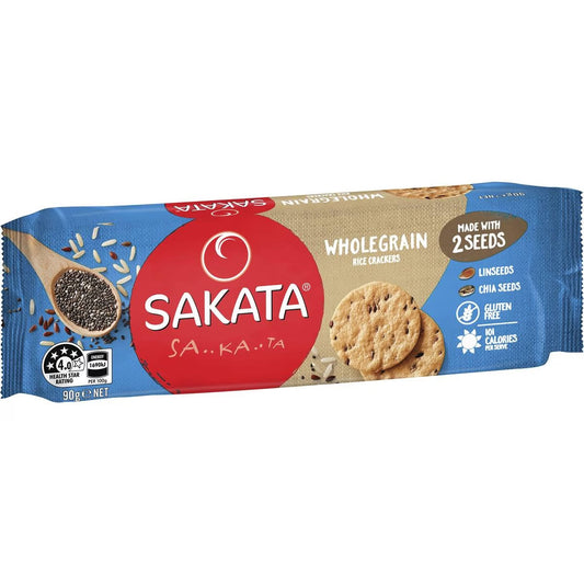 Sakata Rice Crackers Wholegrain 100g