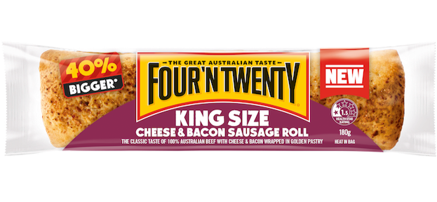 Frozen Four'N Twenty Sausage Roll Cheese & Bacon 180g