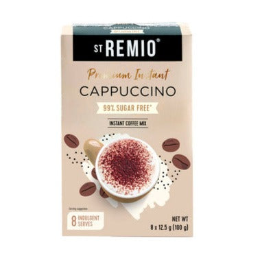 St Remio Cappuccino 99% Sugar Free (8pk) 100g