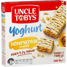 Uncle Tobys Muesli Bars Yoghurt Honeycomb (6pk)