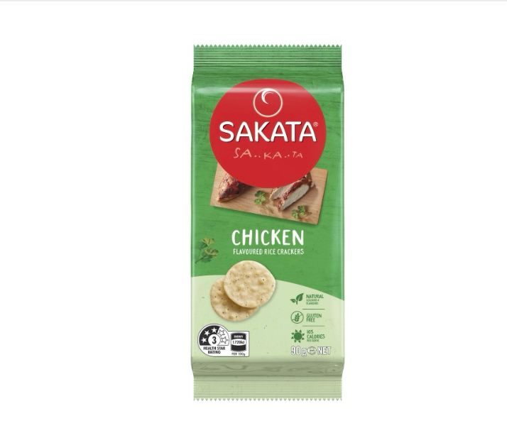 Sakata Rice Crackers Chicken  90g***