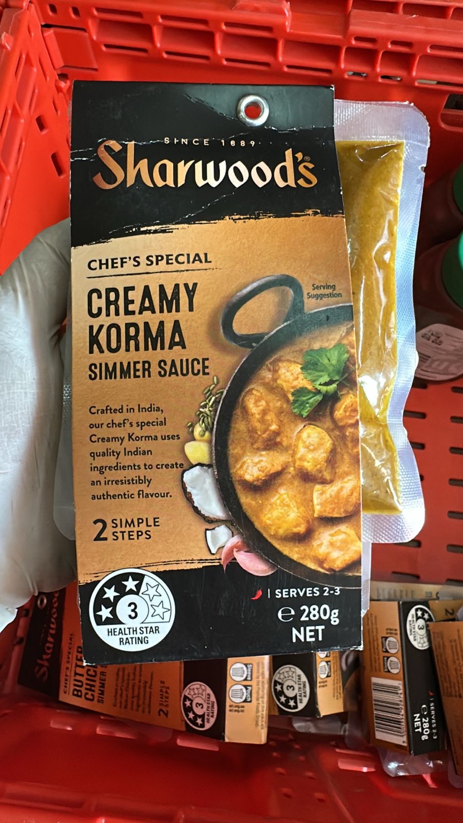 Sharwood's Simmer Sauce Creamy Korma  280g