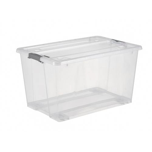 50L Clear Modular Storage Container with Wheels