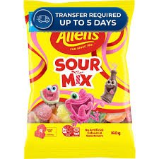 Allen's Lollies Sour Mix 160g -(Extended Dispatch)