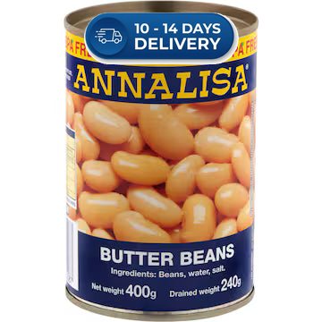 Annalisa Butter Beans 400g -(Extended Dispatch)