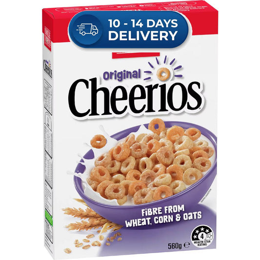 Approaching or Just Over Best Before Date – Uncle Tobys Cheerios Original 560g -(Extended Dispatch)