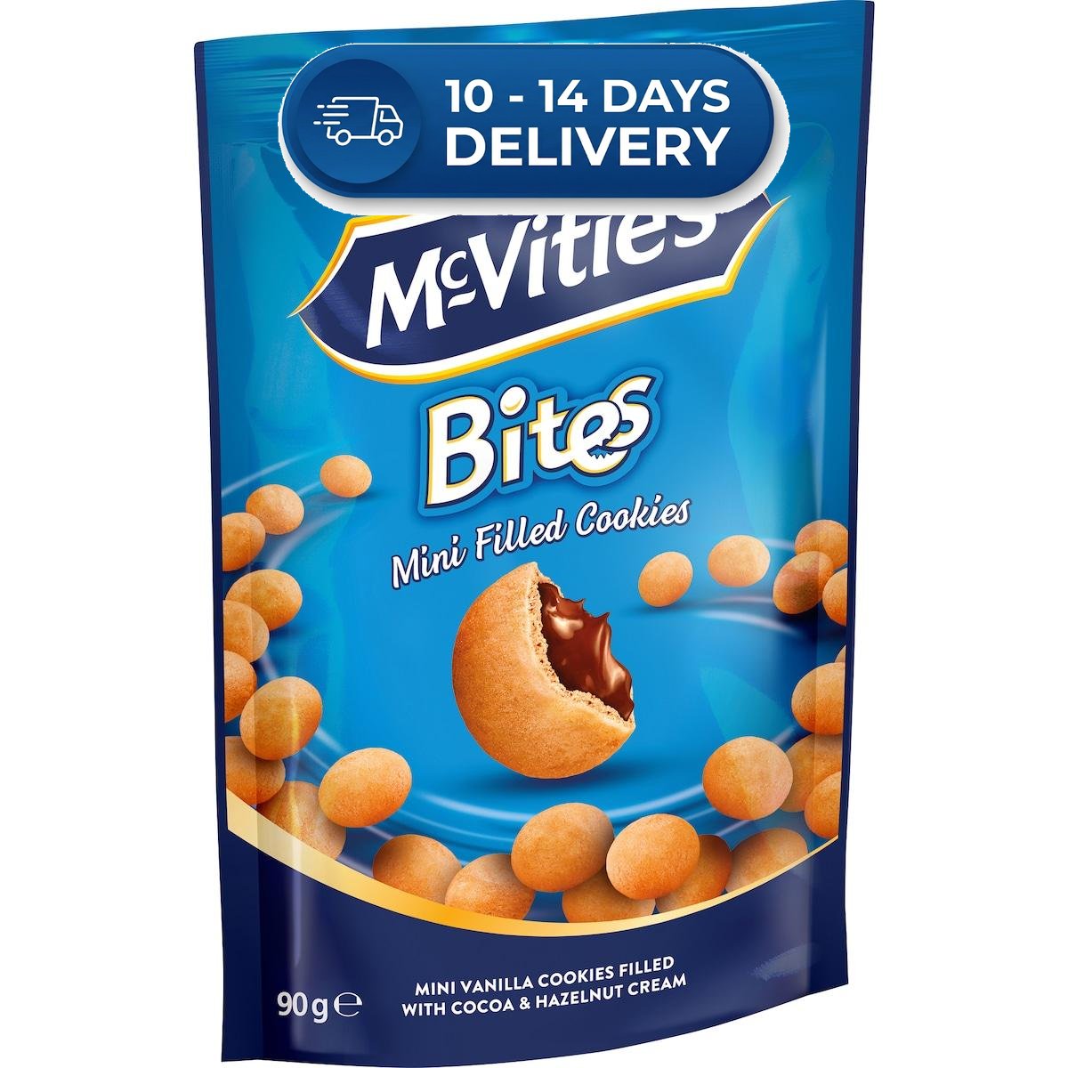 McVitie's Bites Mini Filled Cookies Vanilla 90g -(Extended Dispatch)
