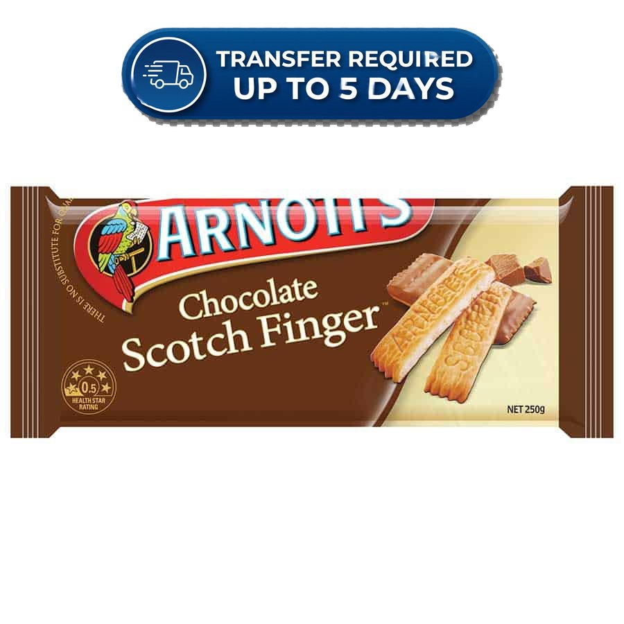 Arnott's Biscuits Chocolate Scotch Finger 250g -(Extended Dispatch)