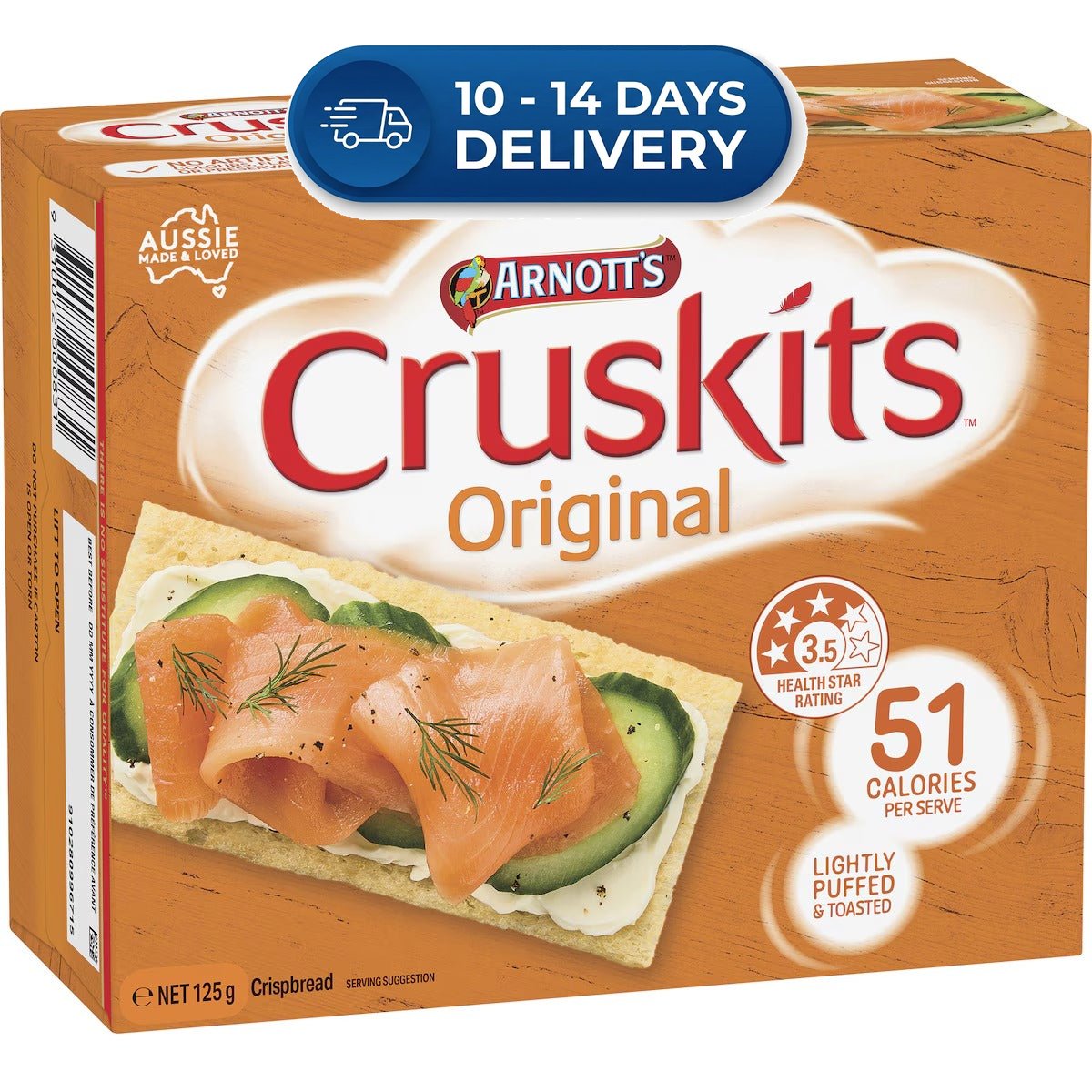 Arnott's Cruskits Original 125g -(Extended Dispatch)